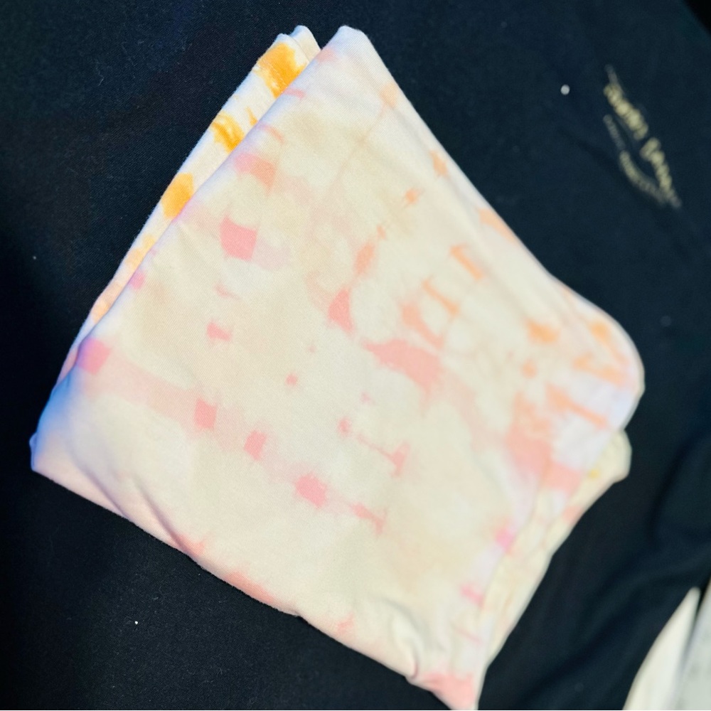 Tie Dye Tank Racer Back Light Weight Orange/Pink/White SZ LARGE - Picture 13 of 14